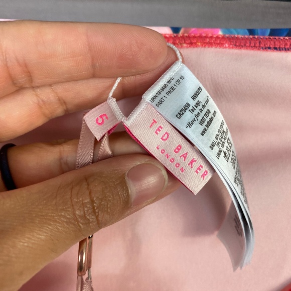 TED BAKER LONDON Orchid Wonderland Side Tie Bikini BOTTOM ONLY in Straw … - Picture 10 of 14